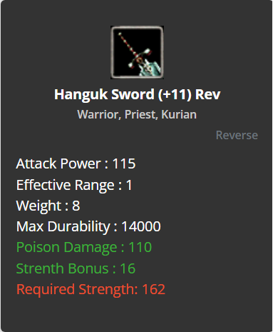 Hanguk Sword +11 (Reverse)